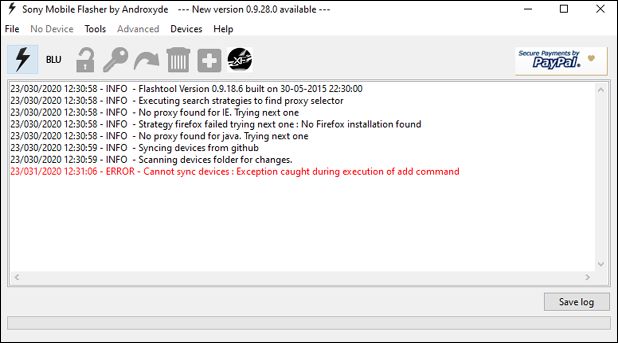 Sony Xperia Flash Tool 0.9.25.0