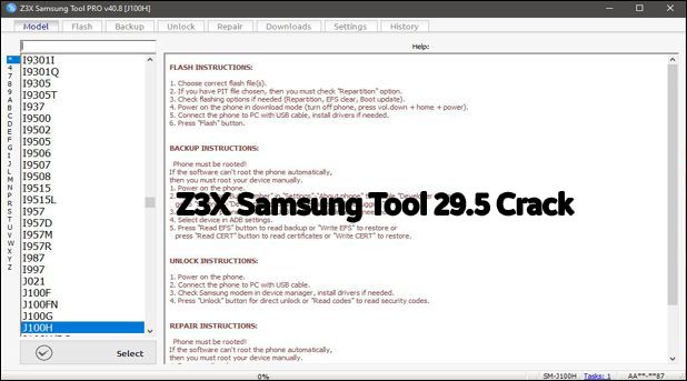 Z3X Samsung Tool PRO 29.5 Crack