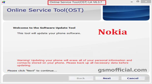 Nokia OST Tool v6.3.7