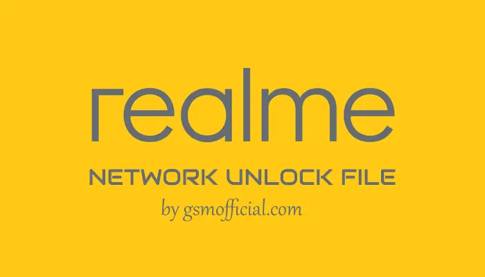 Realme SIM Network Unlock File